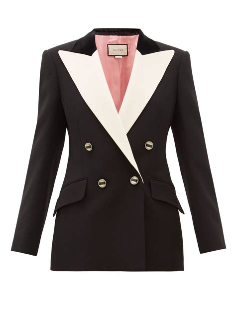 blazer gucci|gucci fitted silk blazer women.